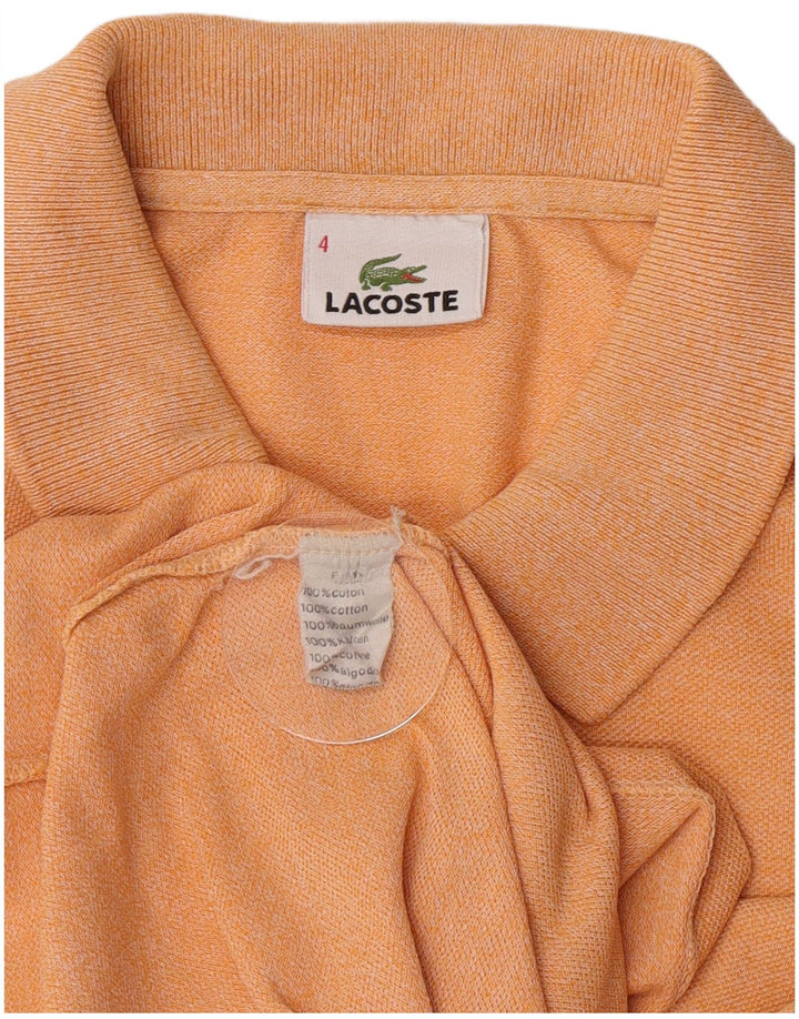 Ανδρικό μπλουζάκι πόλο Lacoste, μέγεθος 4, μεσαίο πορτοκαλί, βαμβακερό