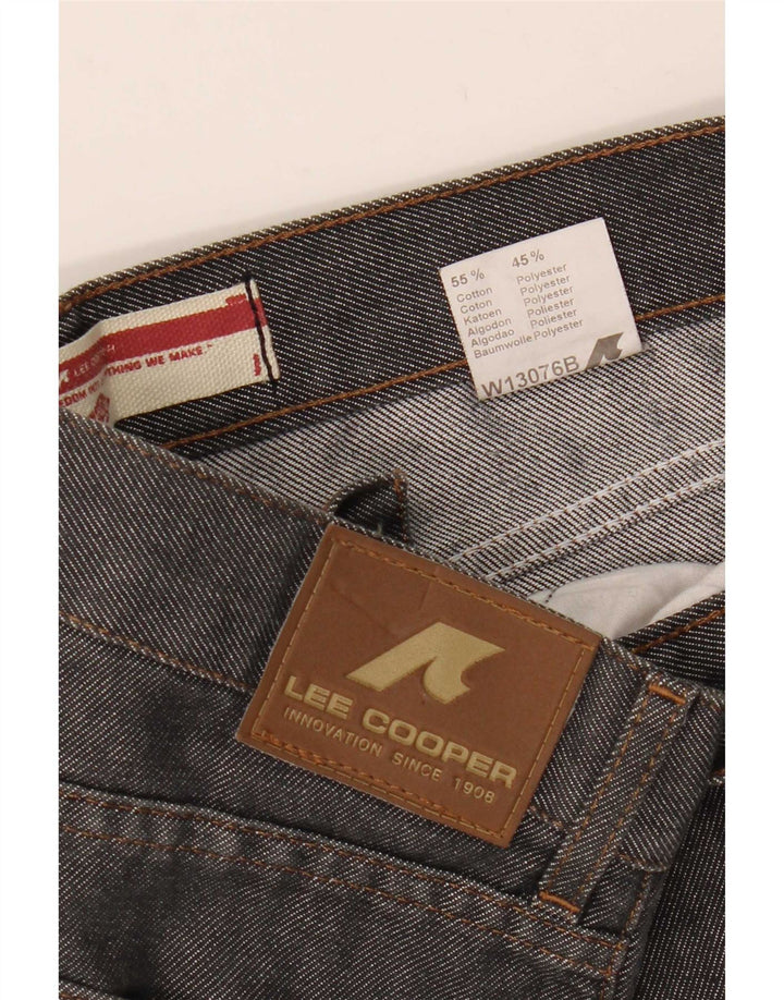 Lee Mens Straight Jeans W35 L29 Γκρι βαμβακερό