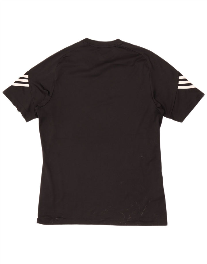 Ανδρικό γραφικό T-shirt Adidas Climalite Top Medium Μαύρο