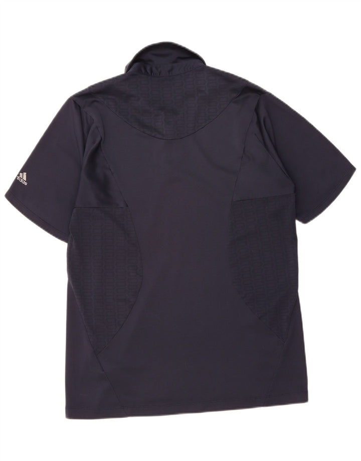 ADIDAS Mens Climacool Polo Shirt Medium Navy Blue