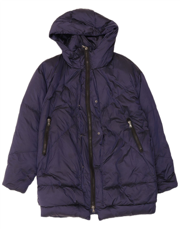 Καναδικό γυναικείο μπουφάν με κουκούλα UK 14 Medium Navy Blue