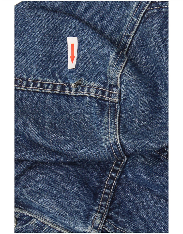 Zara Γυναικείο Τζιν Μπουφάν UK 10 Small Blue Cotton