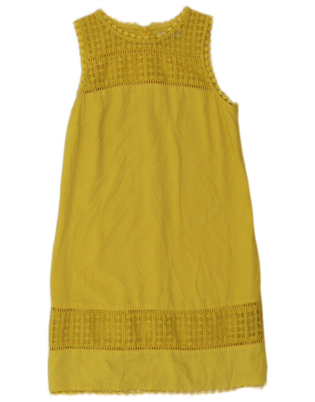 Γυναικείο Αμάνικο Shift Φόρεμα Oasis UK 8 Small Yellow Polyester