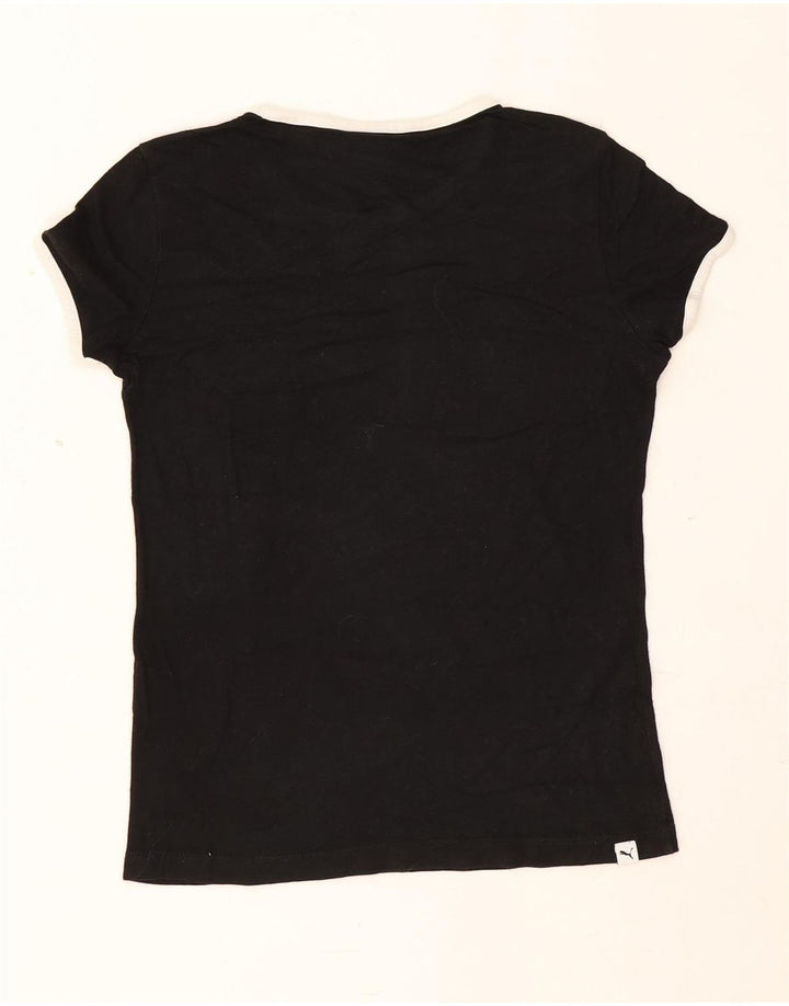 Γυναικείο γραφικό μπλουζάκι Puma Top UK 8 Small Black Modal