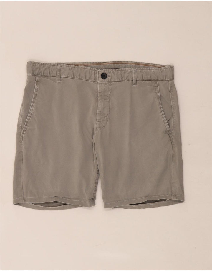 Zara Ανδρικό σορτς Chino EU 42 Large W32 Γκρι