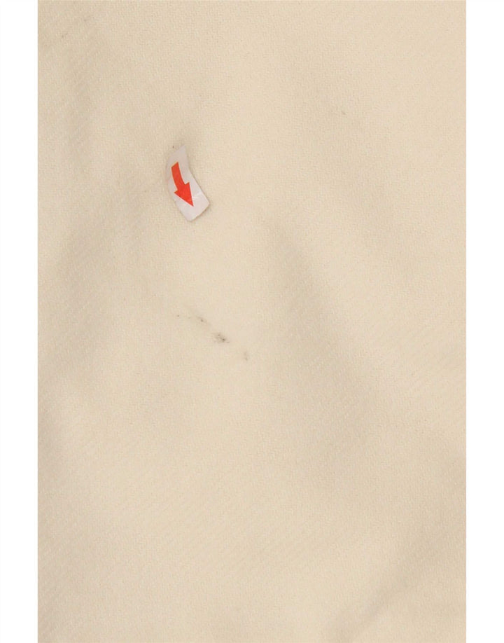 Zara Γυναικείο Παλτό UK 16 Large White Polyester