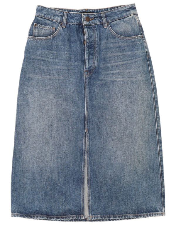 Massimo Dutti Γυναικεία Ψηλόμεση Τζιν φούστα EU 40 Medium W30 Μπλε βαμβακερή