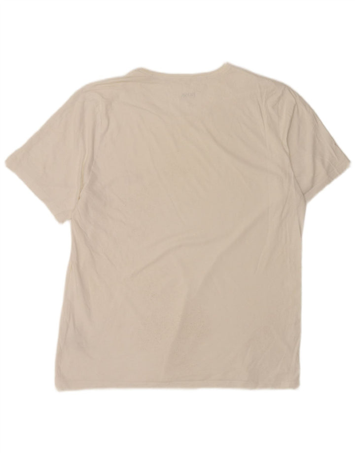 Ανδρικό T-Shirt Hugo Boss Top 2XL Λευκό βαμβακερό
