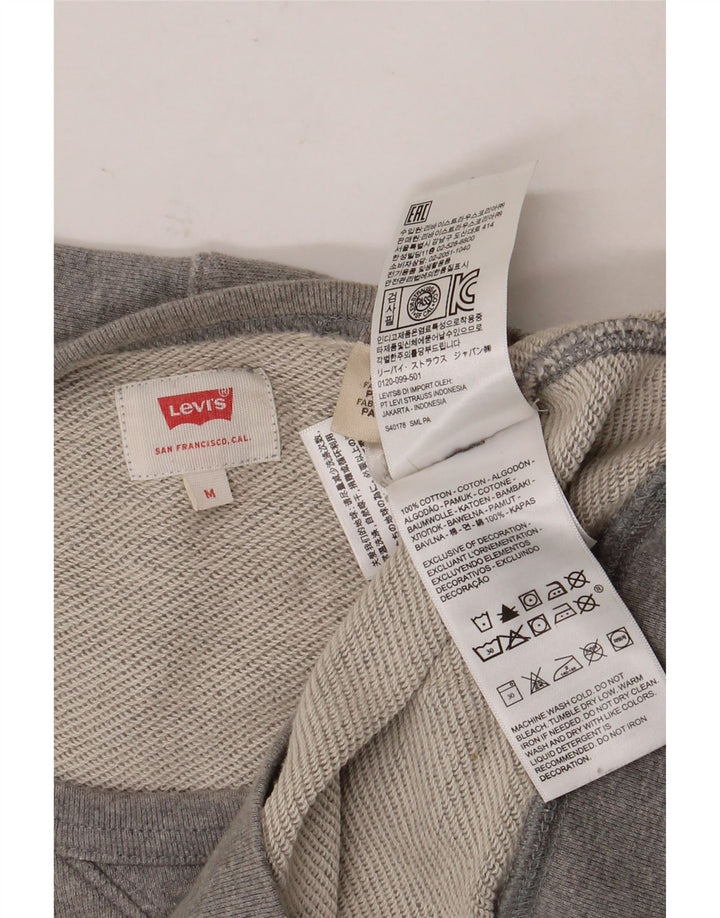 Ανδρικό γραφικό φούτερ Levi's, μεσαίο γκρι βαμβακερό