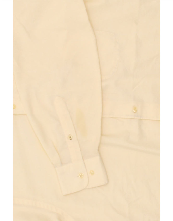 DOCKERS Mens Wrinkle Free Shirt Medium Beige Cotton Vintage Dockers and Second-Hand Dockers from Messina Hembry 