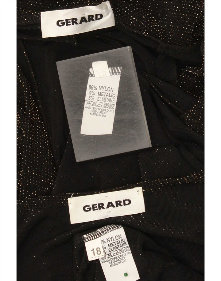 Vintage Γυναικείο Σετ 2 τεμαχίων UK 18 XL Μαύρο νάιλον