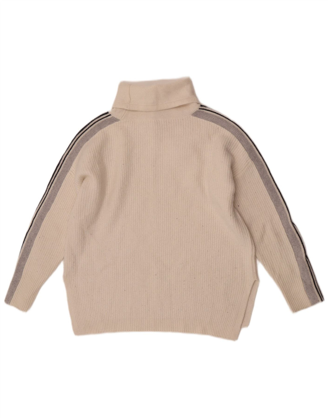 The White Company Γυναικείο πουλόβερ με ρολό λαιμόκοψη UK 14 Medium White