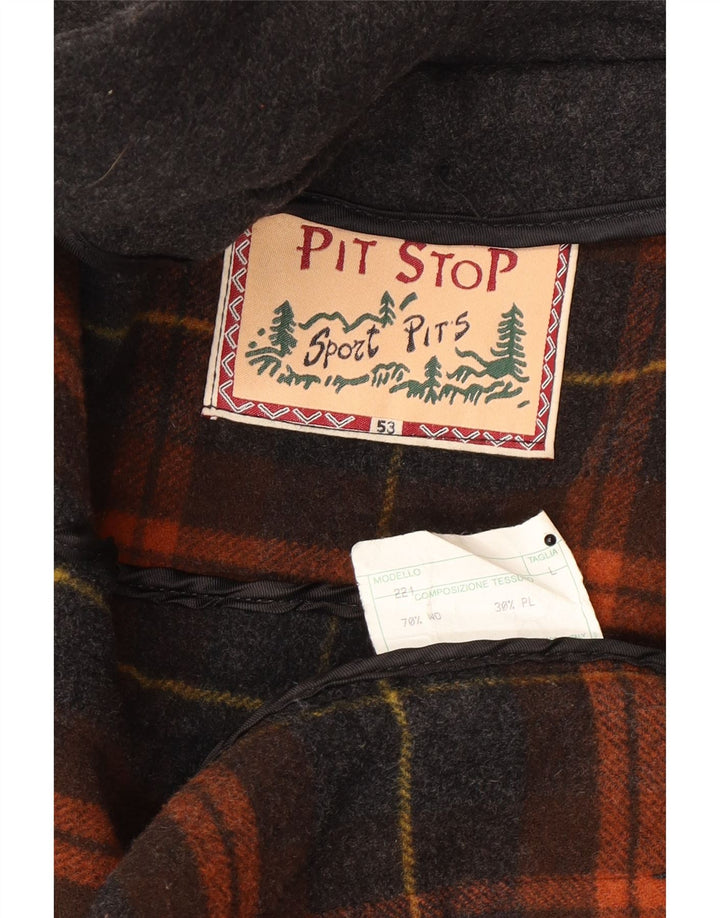 Pit Stop Ανδρικό παλτό Duffle UK 40 Large Grey Wool