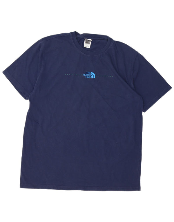 THE NORTH FACE Ανδρικό T-Shirt Top XL Navy Blue Cotton