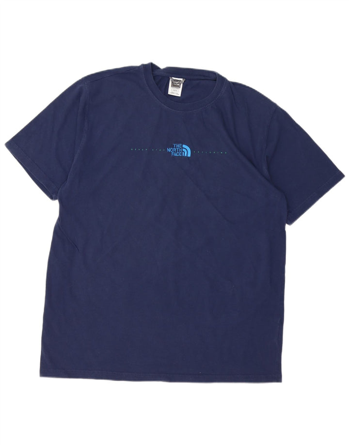 THE NORTH FACE Ανδρικό T-Shirt Top XL Navy Blue Cotton