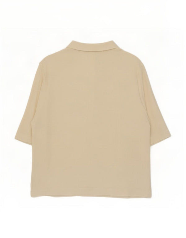 Zara γυναικείο μπλουζάκι πόλο UK 18 XL Μπεζ