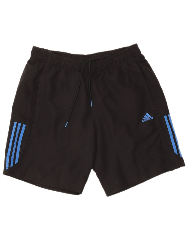 Ανδρικό σορτς Adidas Climalite Sport μεγάλο μαύρο πολυεστέρα