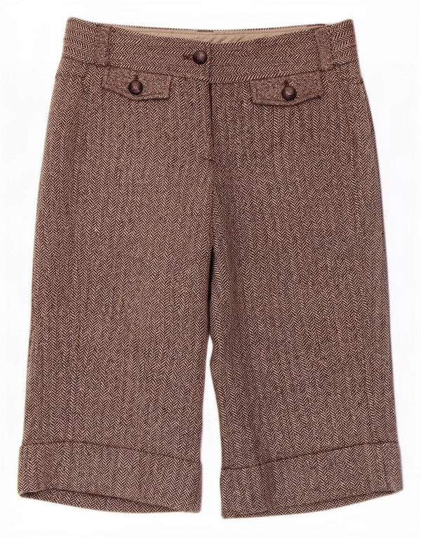 Ted Baker Γυναικείο σορτς βερμούδα 1 XS W30 Καφέ Ψαροκόκκαλο Κλασικό