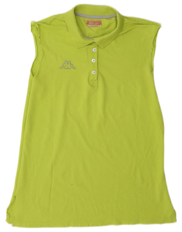 Kappa Womens Sleeveless Polo Shirt UK 20 2XL Green