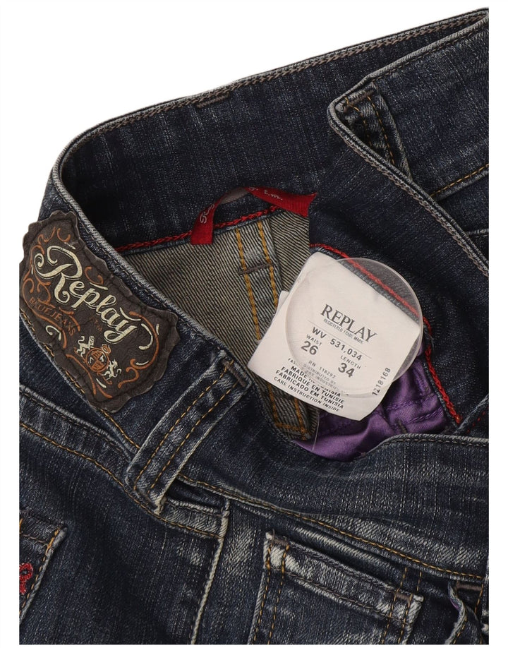 Replay Γυναικείο Bootcut Jeans W26 L34 Μπλε βαμβακερό