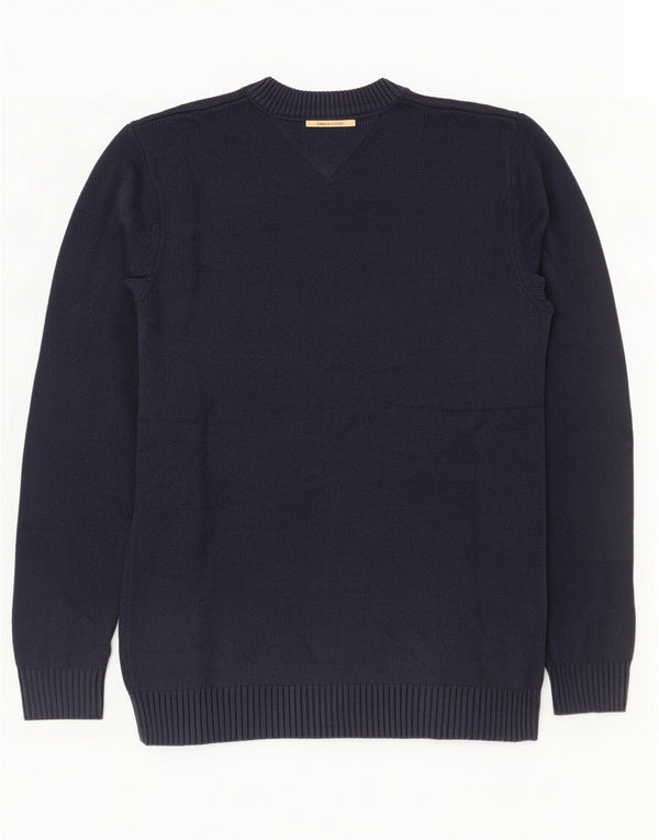 Ανδρικό πουλόβερ με λαιμόκοψη Tommy Hilfiger Μικρό μπλε μπλε χρώματος