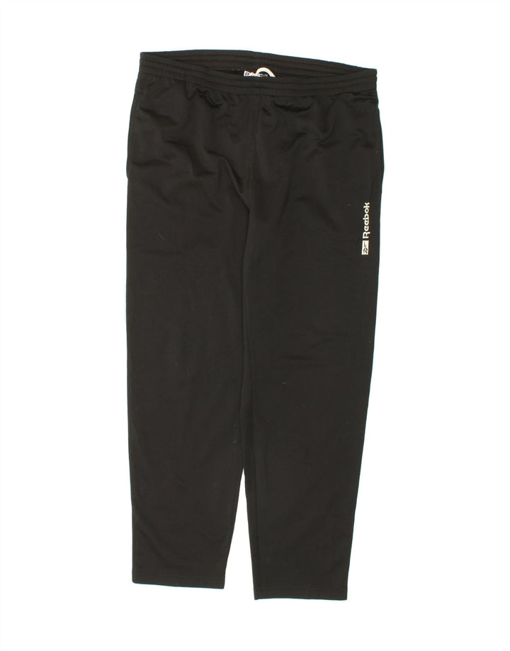 REEBOK Mens Tracksuit Trousers Small Black Polyester Vintage Reebok and Second-Hand Reebok from Messina Hembry 