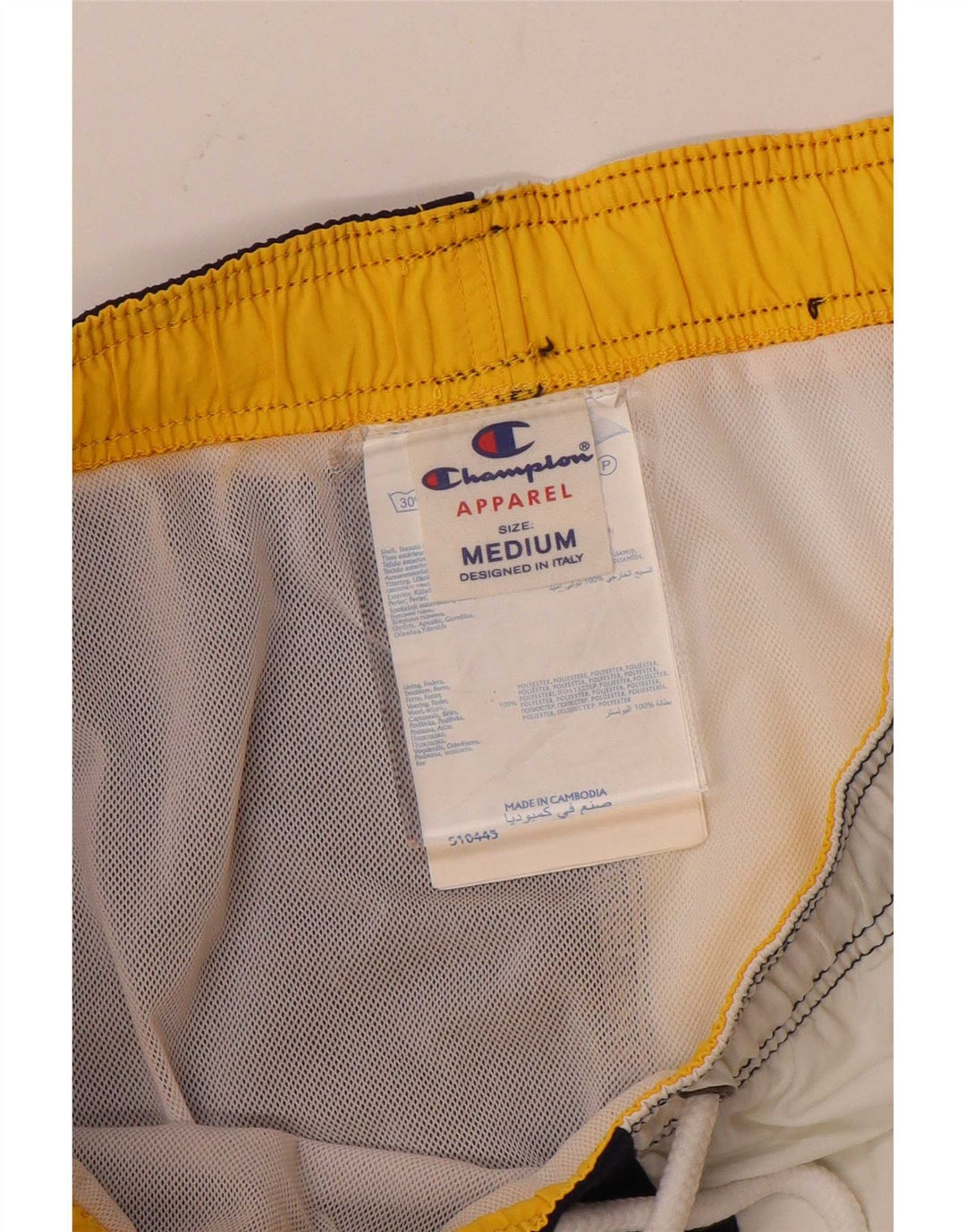 Ανδρικό γραφικό σορτς κολύμβησης Champion Medium Navy Blue Colourblock
