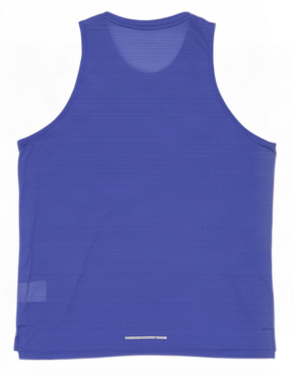 Ανδρικό φανελάκι Nike Dri Fit Large Blue Pinstripe Polyester