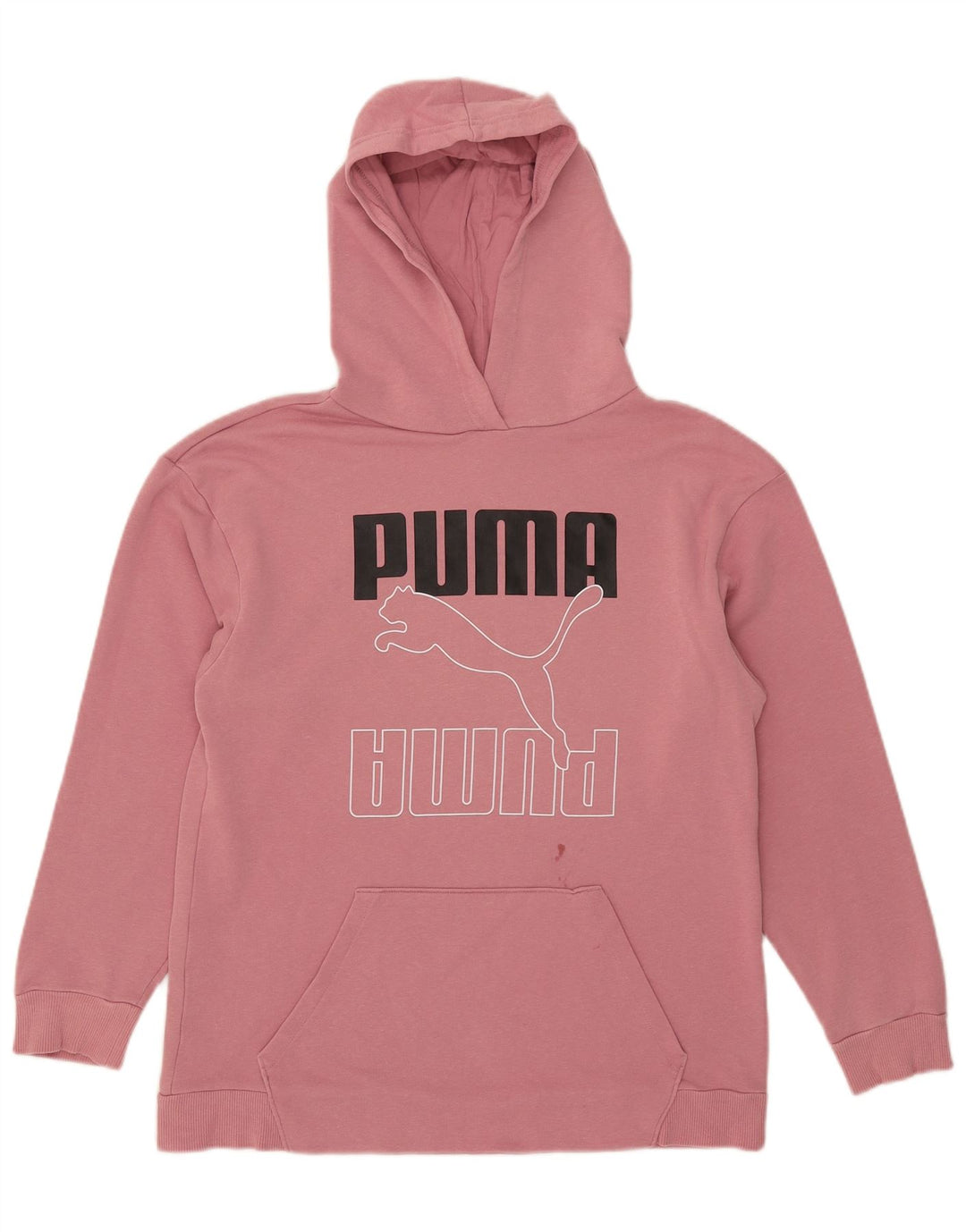 Ανδρικά γραφικά κουκούλα Puma, μεσαίο ροζ