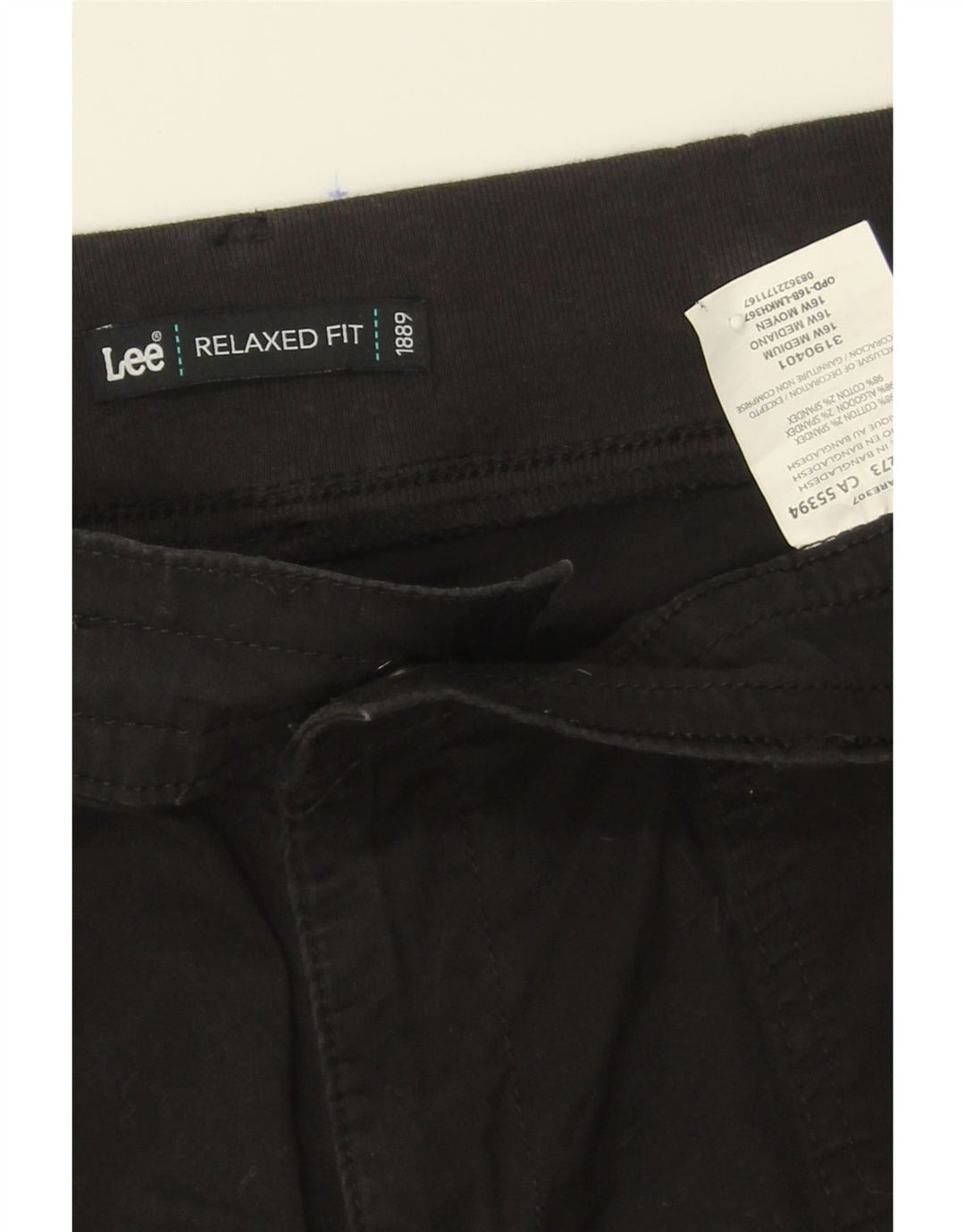 LEE Womens Bermuda Shorts US 16 2XL W36  Black Cotton Vintage Lee and Second-Hand Lee from Messina Hembry 