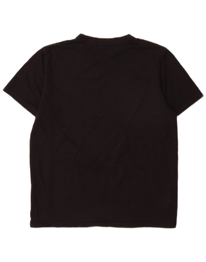 Fred Perry Ανδρικό T-Shirt Top μεγάλο μαύρο βαμβακερό