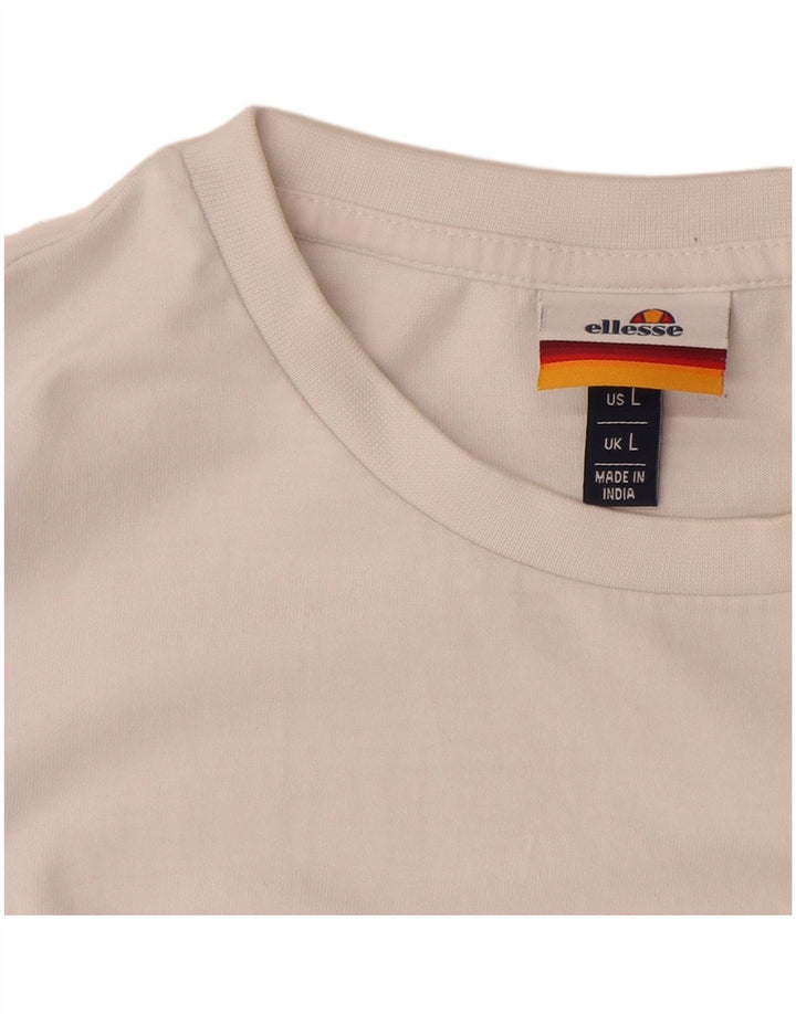Ανδρικό γραφικό μπλουζάκι ELLESSE Top Large White