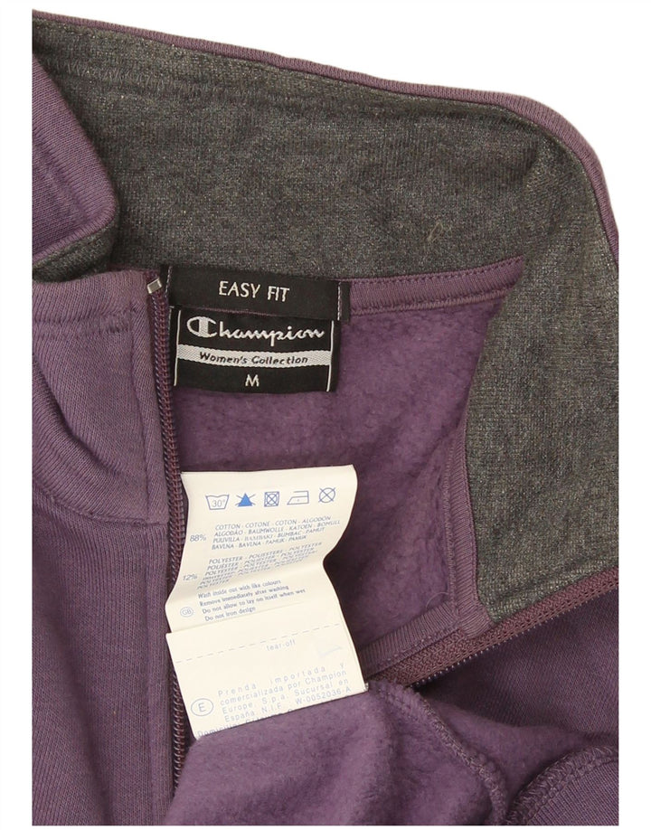 Champion Γυναικεία αθλητική φόρμα Top Jacket UK 14 Medium Purple Cotton