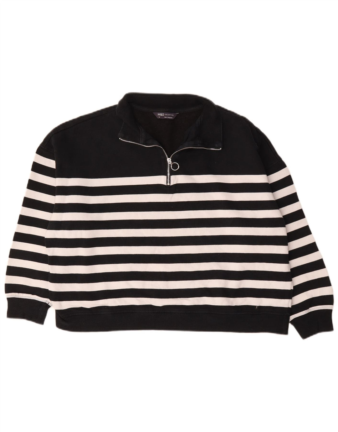 Marks & Spencer Γυναικεία φούτερ μεγάλου μεγέθους Jumper UK 16 Large Black