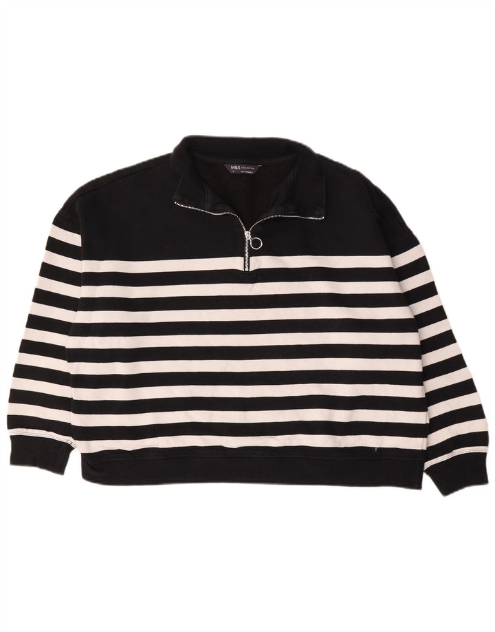 Marks & Spencer Γυναικεία φούτερ μεγάλου μεγέθους Jumper UK 16 Large Black
