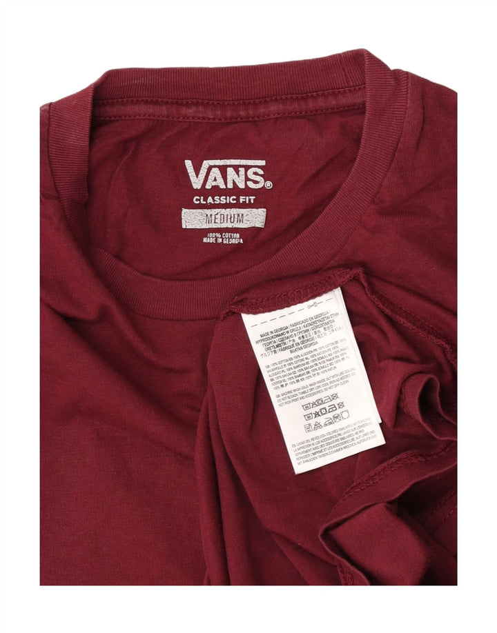 Ανδρικό T-Shirt Vans Κλασική Εφαρμογή Τοπ μεσαίου μπορντό βαμβακερό