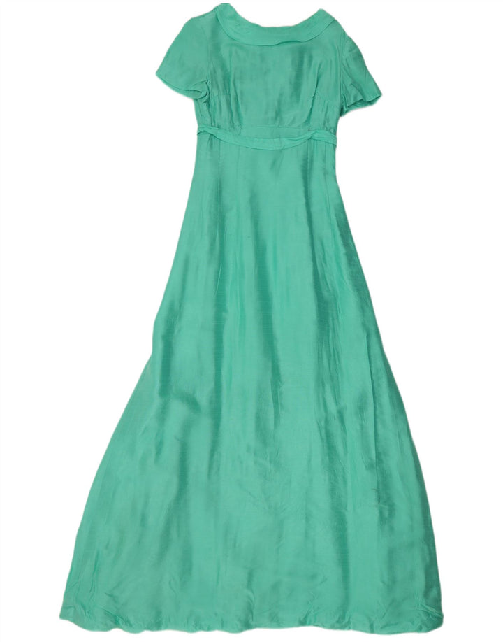 Vintage γυναικείο μάξι φόρεμα UK 8 Small Green