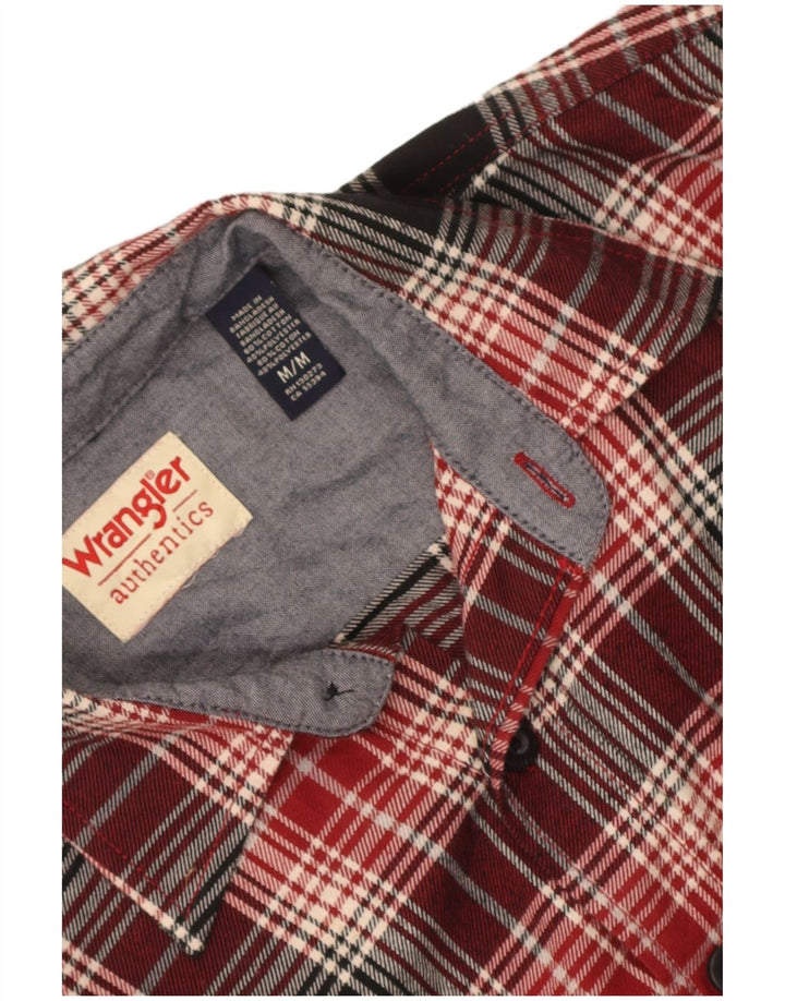 Ανδρικό φανελένιο πουκάμισο Wrangler, μεσαίο κόκκινο βαμβακερό