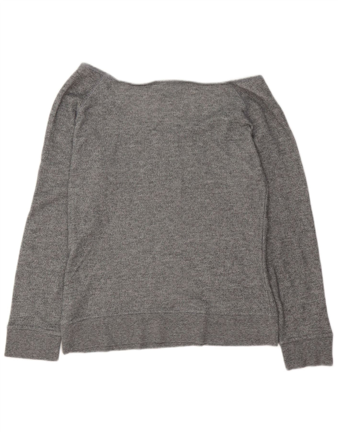 Hard Rock Cafe Womens Off Shoulder Φούτερ Jumper UK 16 Large Grey