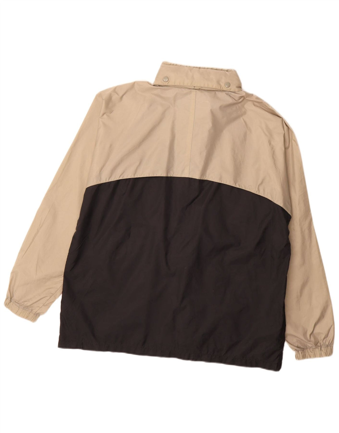 Kappa Ανδρικό μπουφάν βροχής με φερμουάρ UK 38 Medium Beige Colourblock Nylon