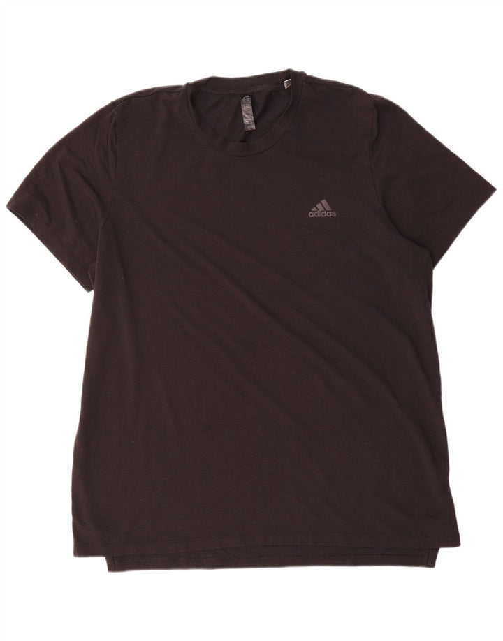 Ανδρικό κοντομάνικο μπλουζάκι Adidas Top XL μαύρο πολυεστέρα