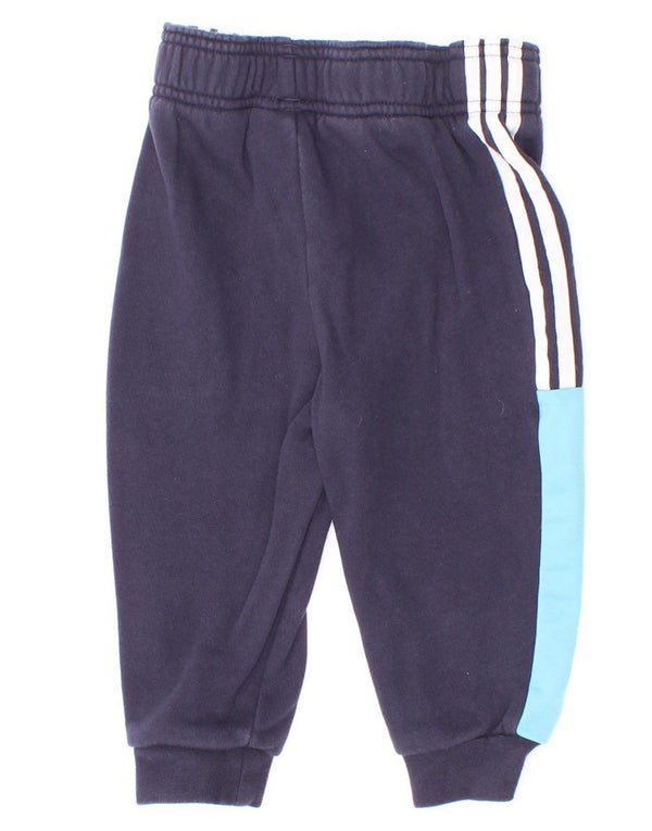Παντελόνι αθλητικής φόρμας Adidas Baby Boys 12-18 μηνών Navy Blue Colorblock