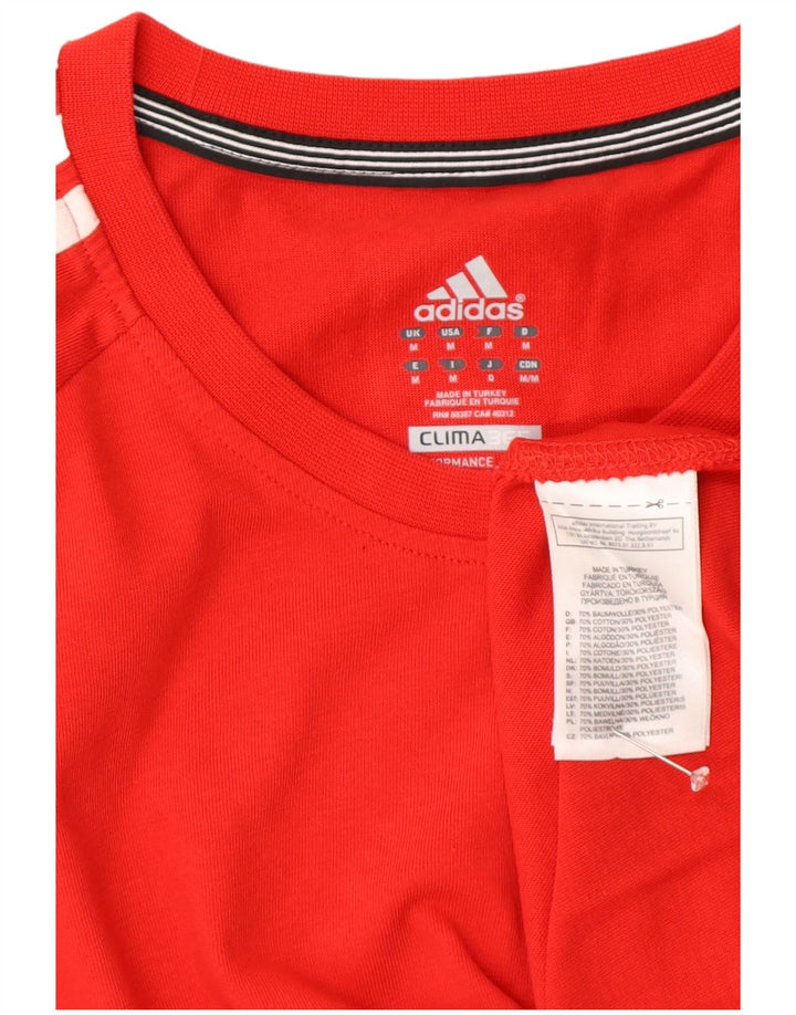 Adidas Ανδρικό T-Shirt Clima 365 Top Μεσαίο κόκκινο βαμβακερό