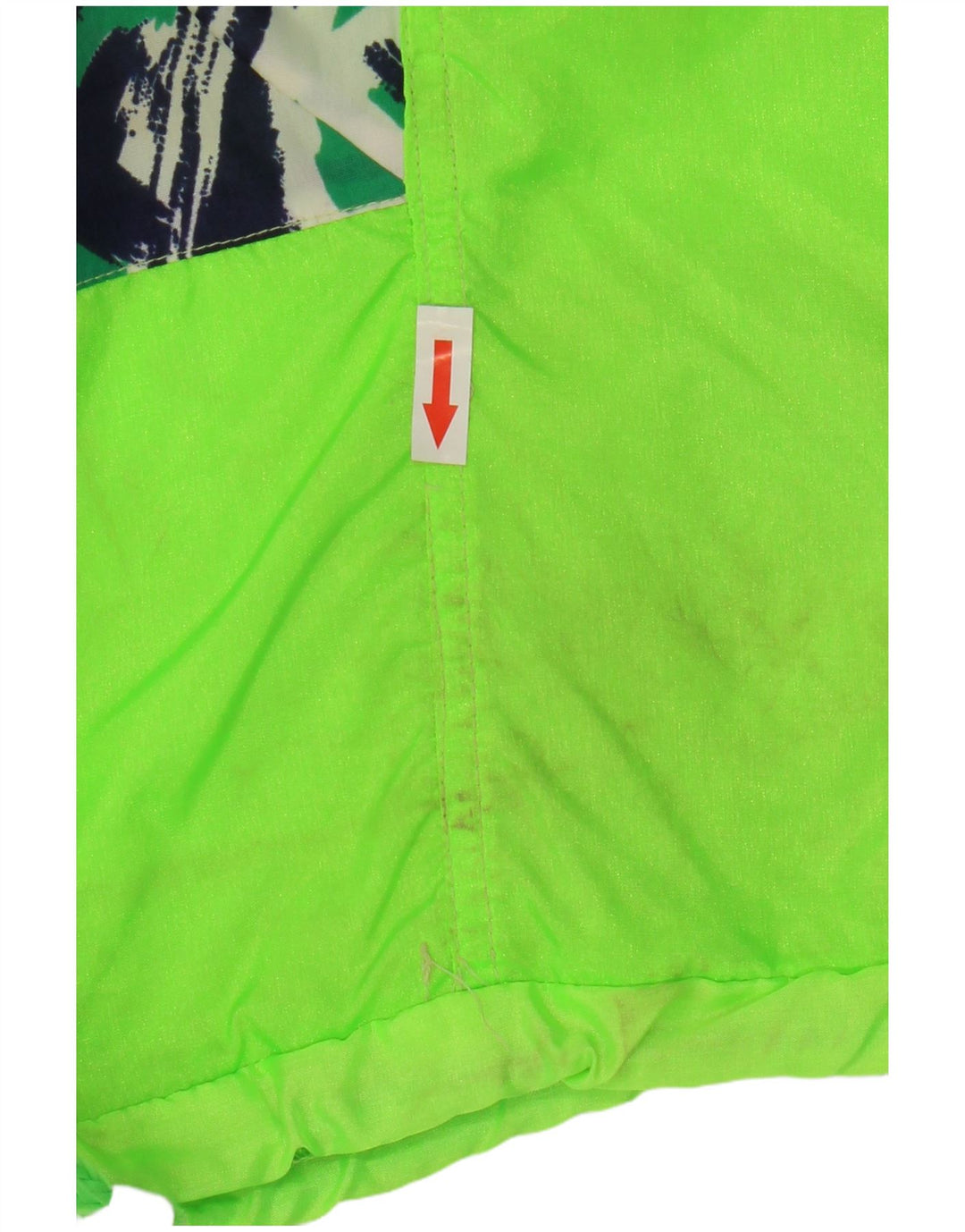 Vintage Ανδρικό Anorak Rain Jacket UK 40 Large Green Geometric Polyester