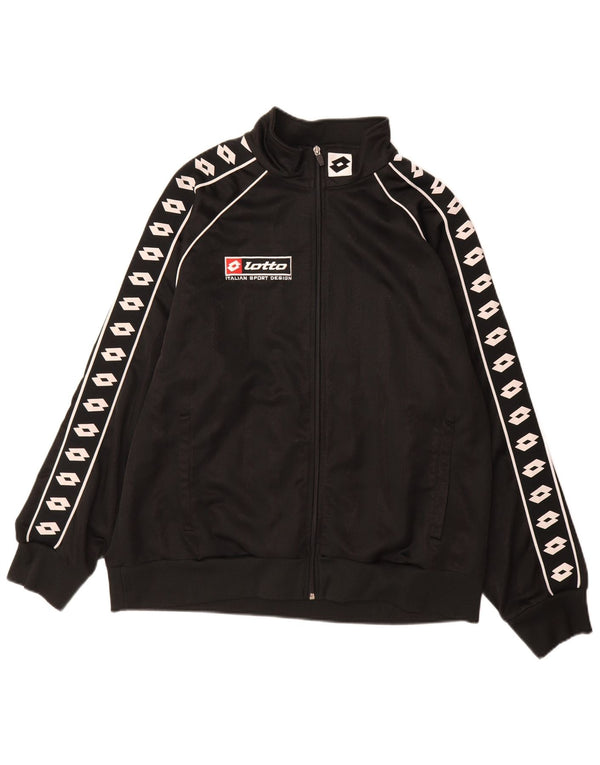 Ανδρική φόρμα Lotto Top Jacket XL Μαύρο πολυεστέρα