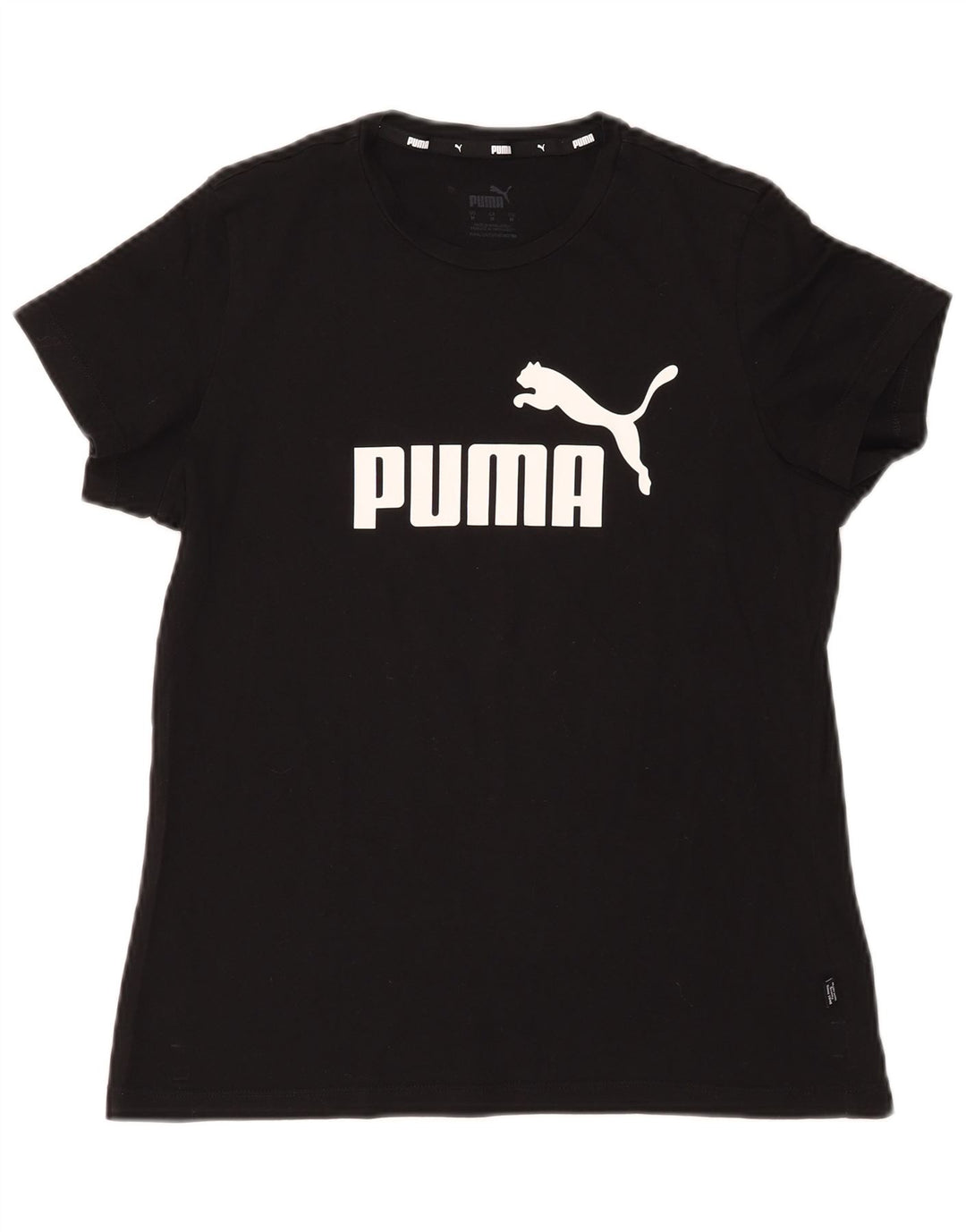 Γυναικείο γραφικό μπλουζάκι Puma Top UK 14 Medium Black