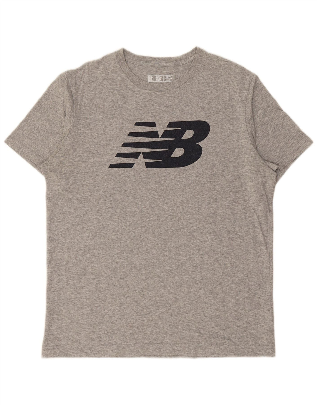 Ανδρικό γραφικό μπλουζάκι NEW BALANCE Top Large γκρι βαμβακερό