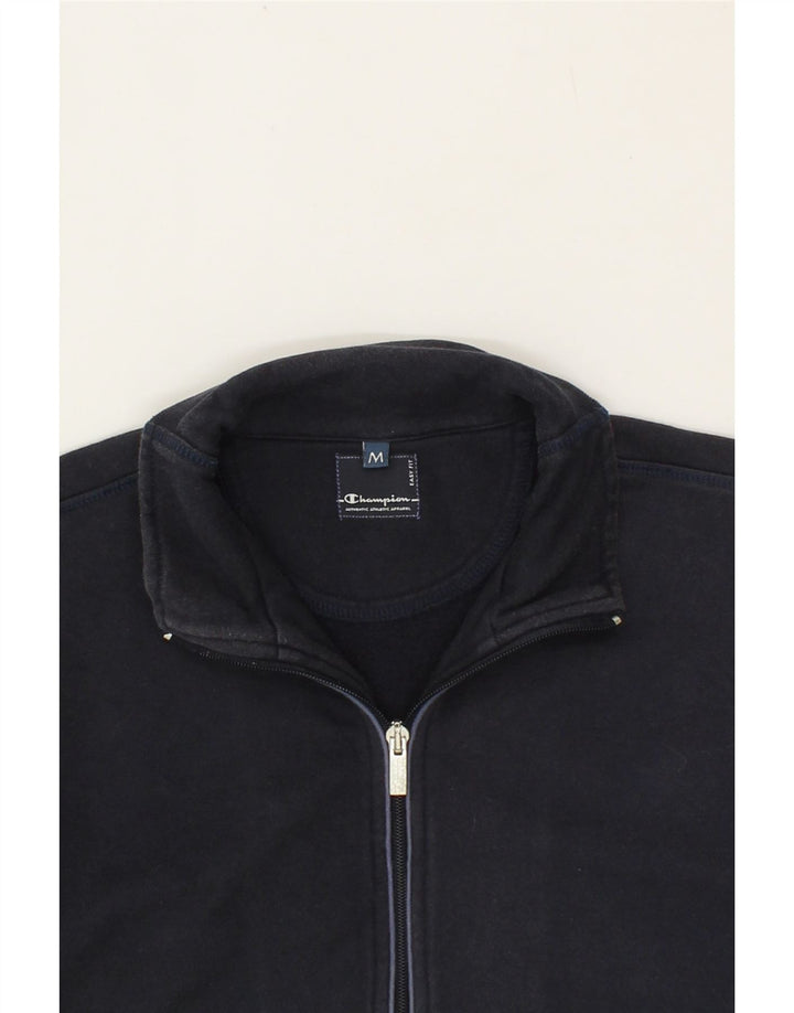 CHAMPION Womens Tracksuit Top Jacket UK 14 Medium Navy Blue Vintage Champion and Second-Hand Champion from Messina Hembry 