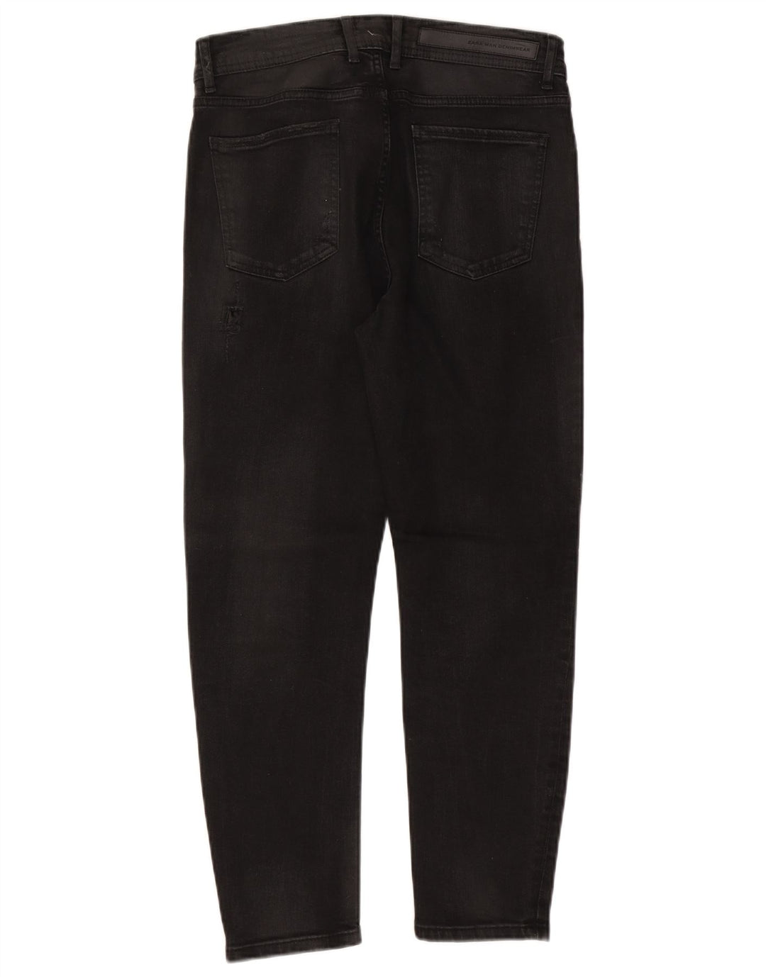 Zara Mens Distressed Slim Jeans EU 42 Large W32 L26 Black