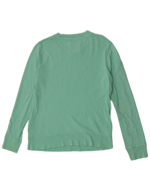 Γυναικεία Ρούχα Crew Oversized τοπ μακρυμάνικο UK 8 Μικρό πράσινο βαμβακερό